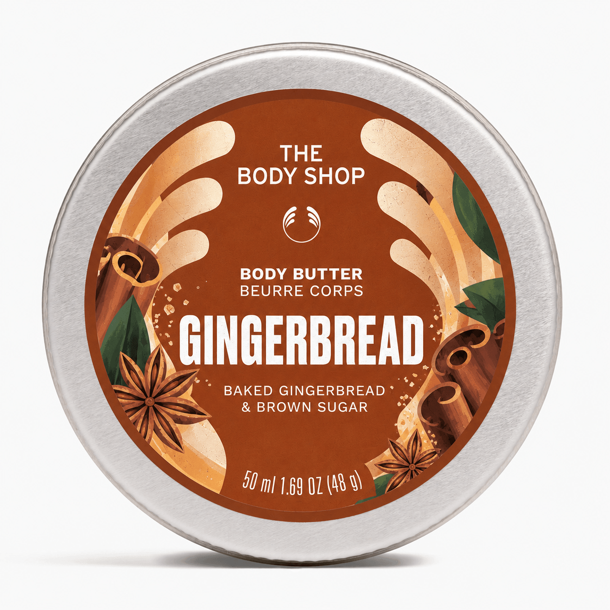 Gjalpë Trupi me Gingerbread & Sheqer Kaf